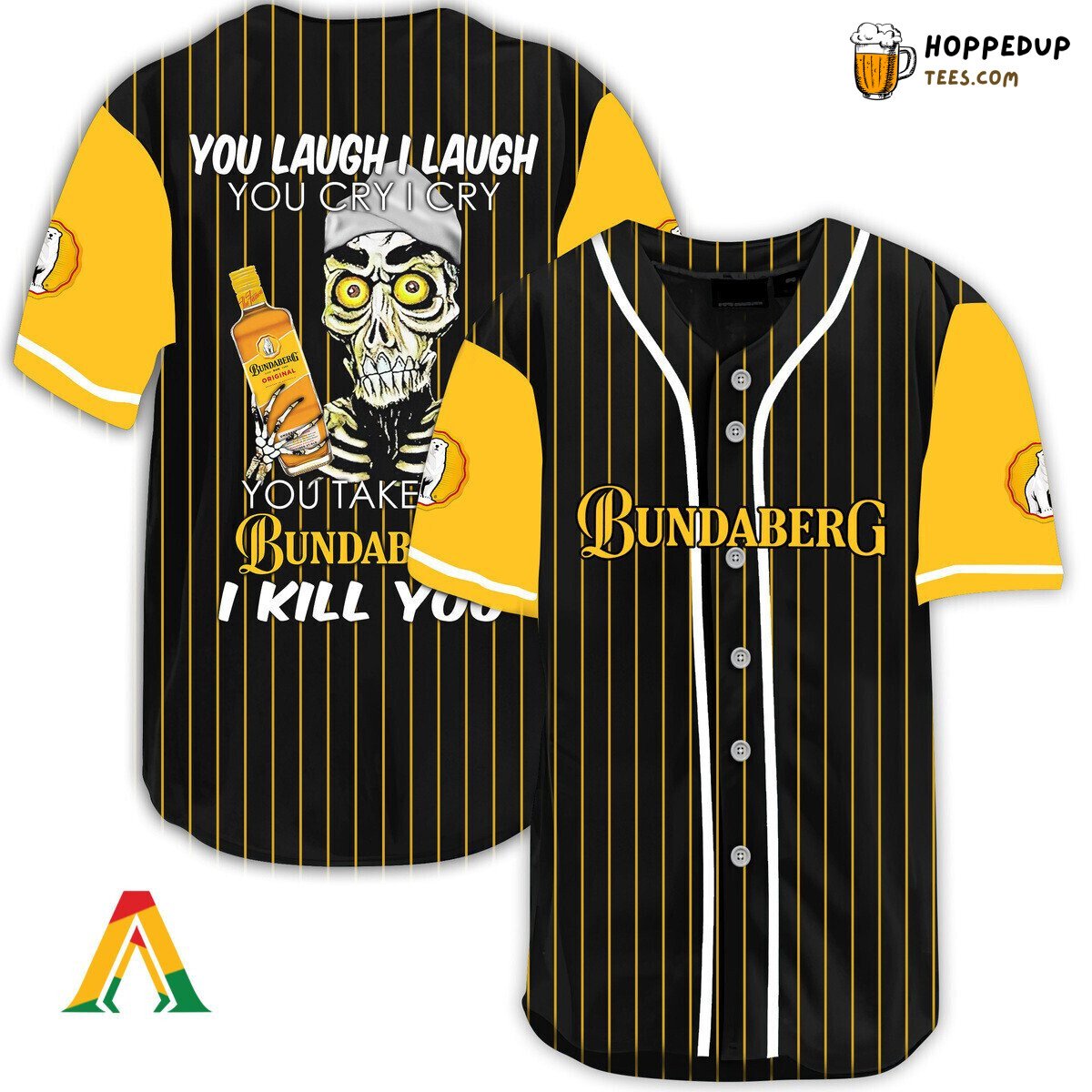 Bundaberg Beer Defender Baseball Jersey Unique Laugh Cry Themed Design Look