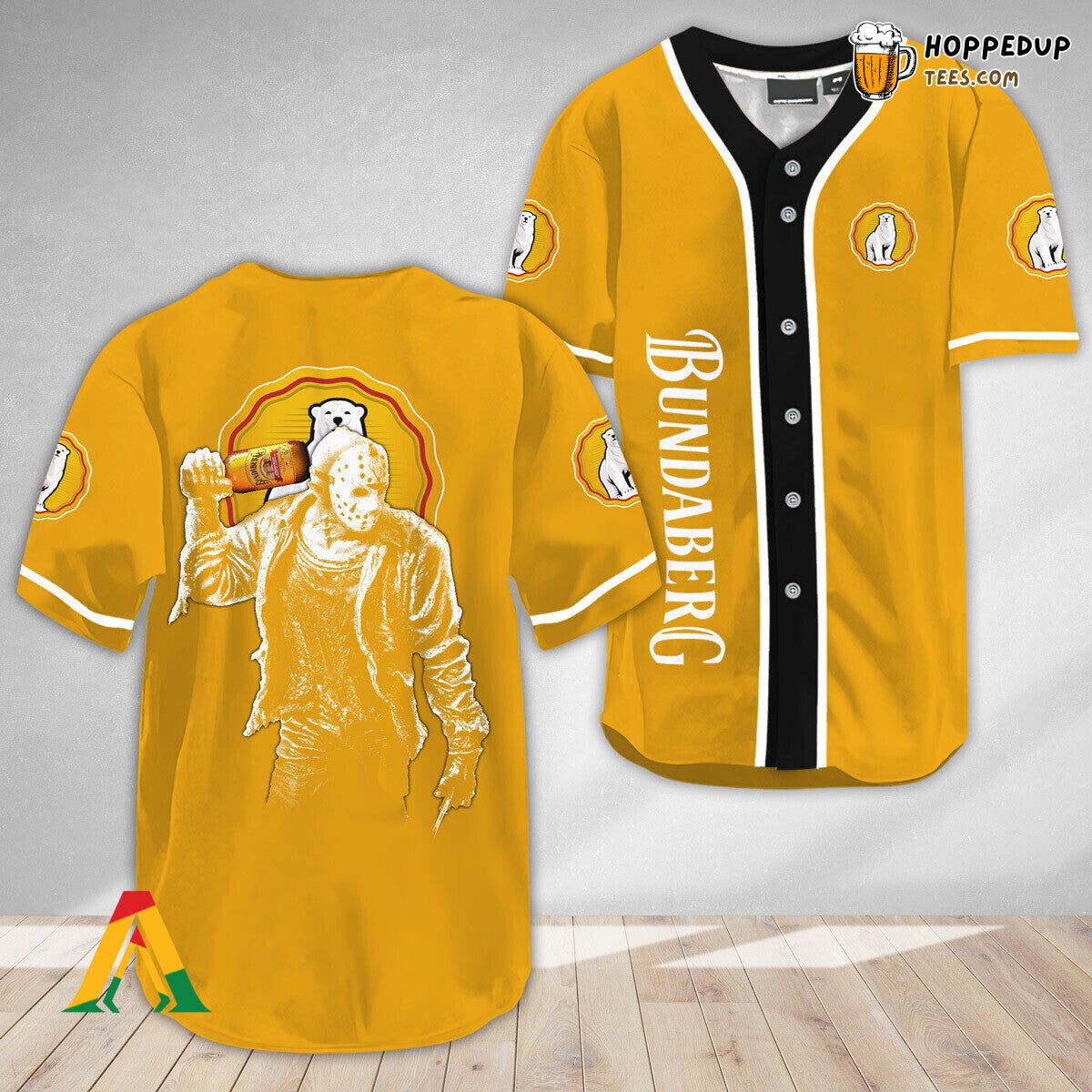 Bundaberg Rum Jason Voorhees Distinct Horror Baseball Jersey Design