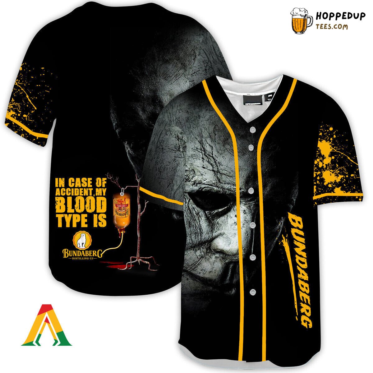 Bundaberg Rum Michael Myers Halloween Horror Unique Baseball Jersey