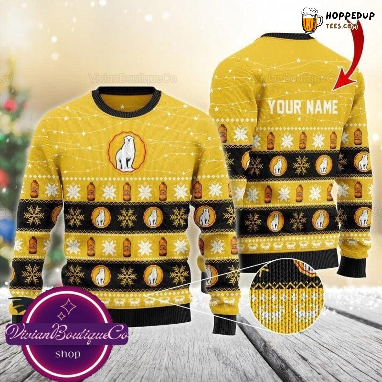 Bundaberg Rum Themed Ugly Christmas Sweater Personalized Festive Gift