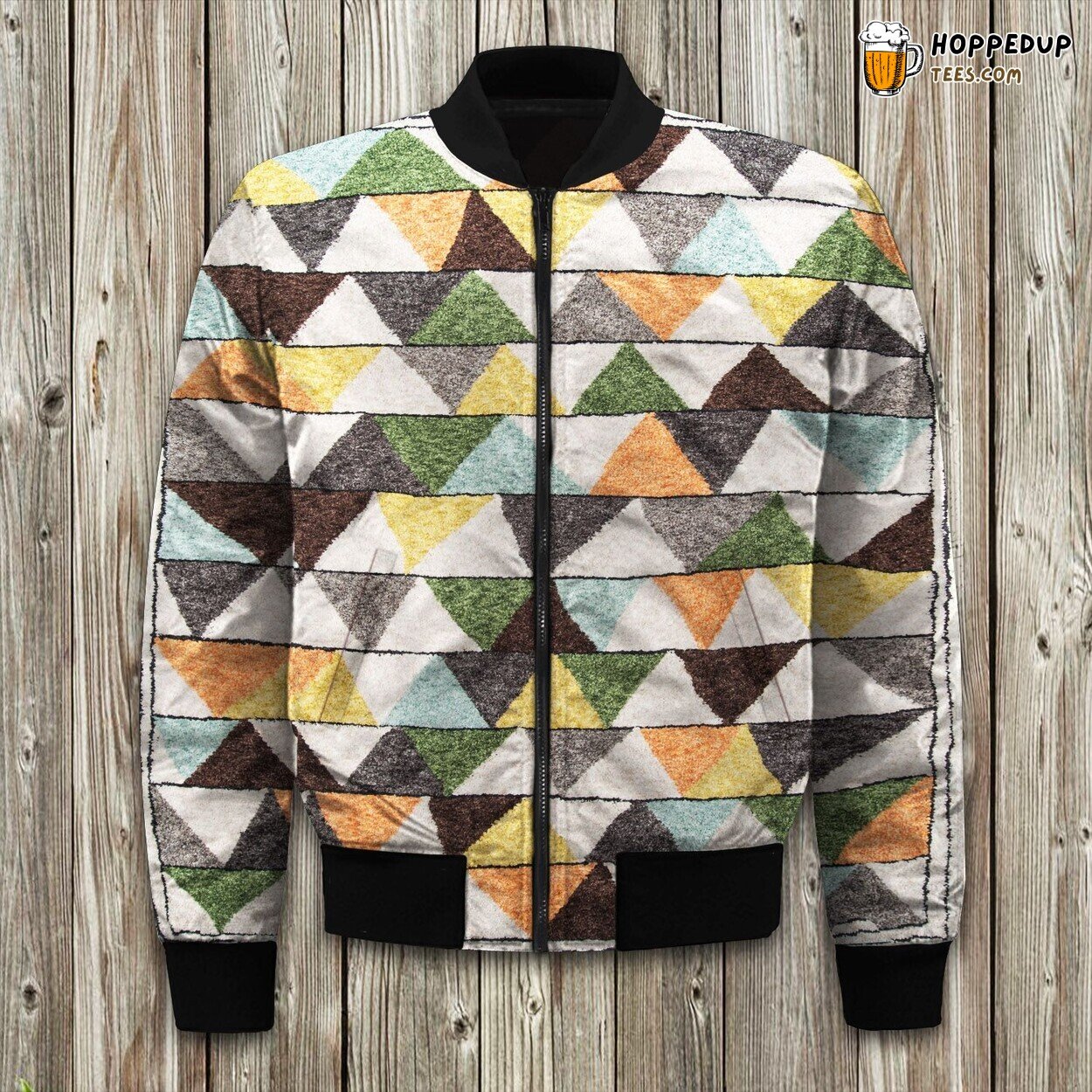 Bungalow Tri Artistic Winter Bomber Jacket Modern Aesthetic Trend
