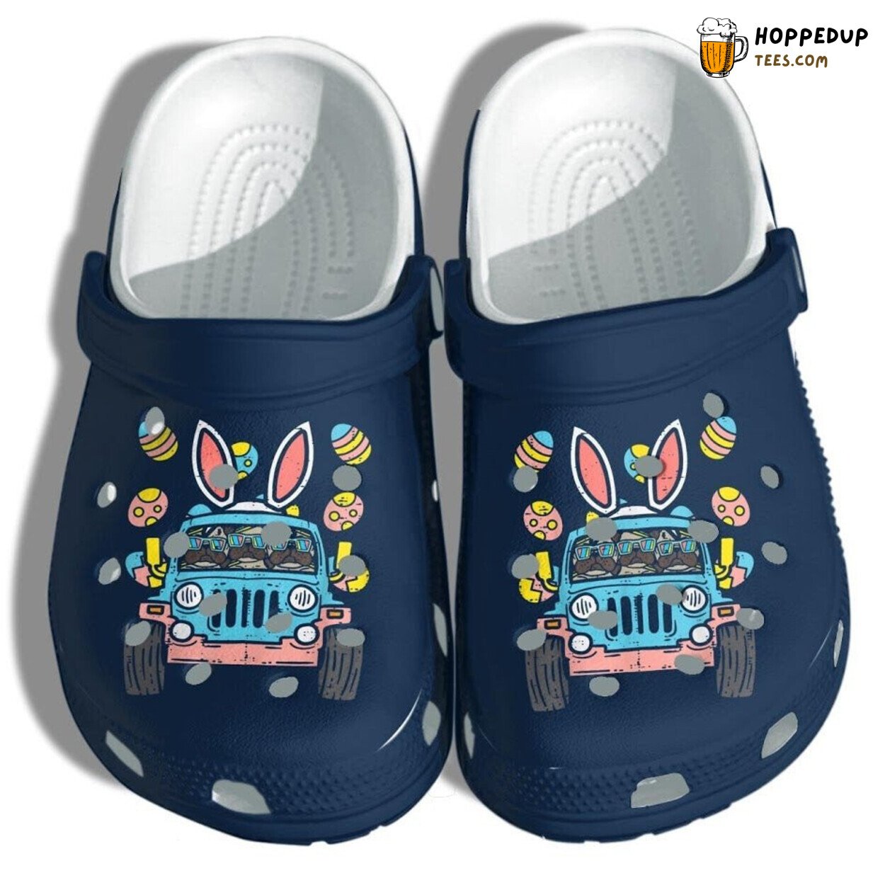 Bunny Jeep Bulldog Cute Easter Bunny Eggs Themed Clog Gifts Daughter