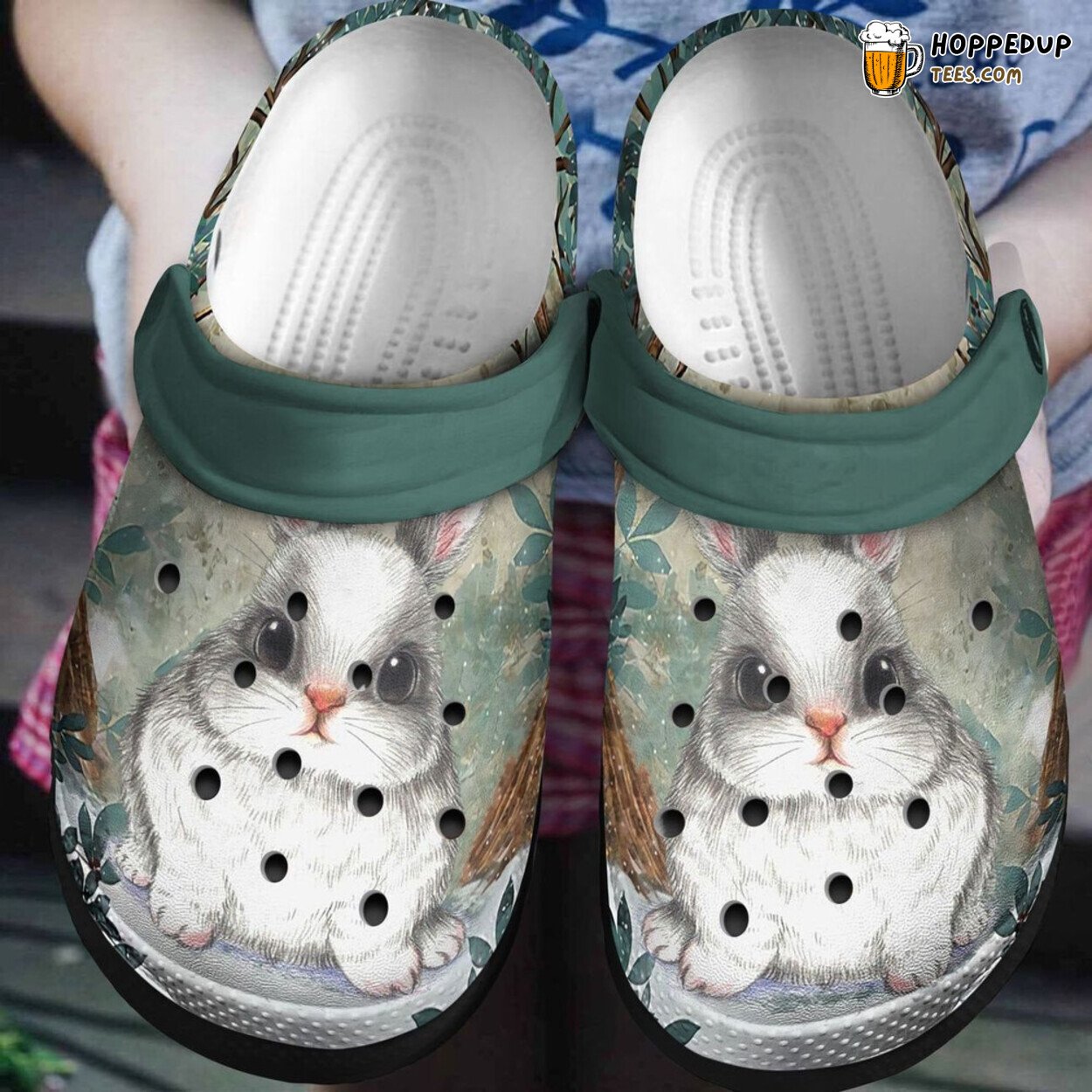 Bunny Rabbit Lover Gift Comfortable Rubber Clogs Durable Footwear