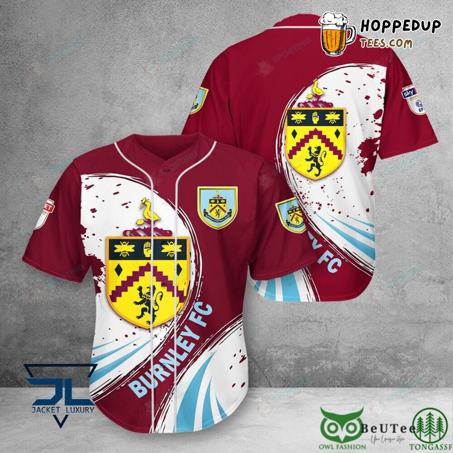 Burnley FC Emblem Unisex Baseball Jersey Tailored Edition Shirt