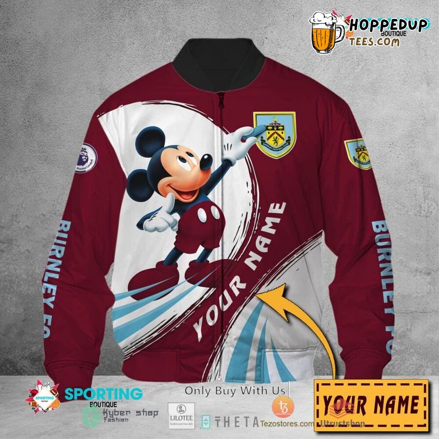 Burnley FC Unique Personalized Mickey Bomber Jacket Series