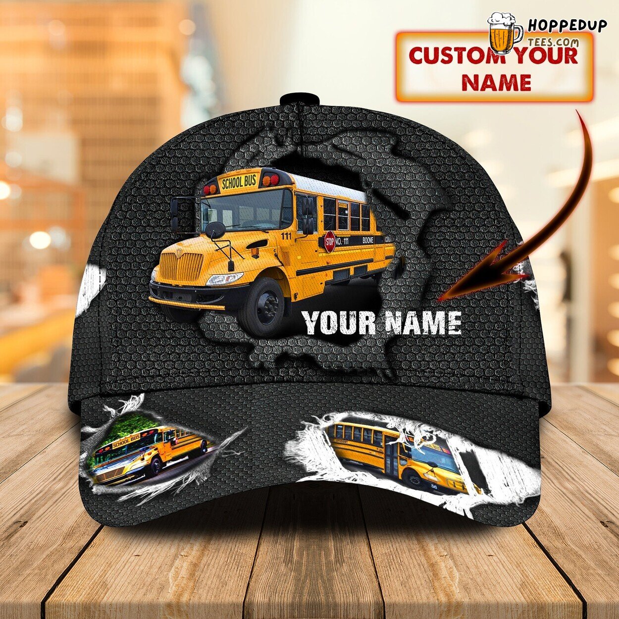 Bus Driver Inspired 3D Classic Cap Personalized Name Unique Style