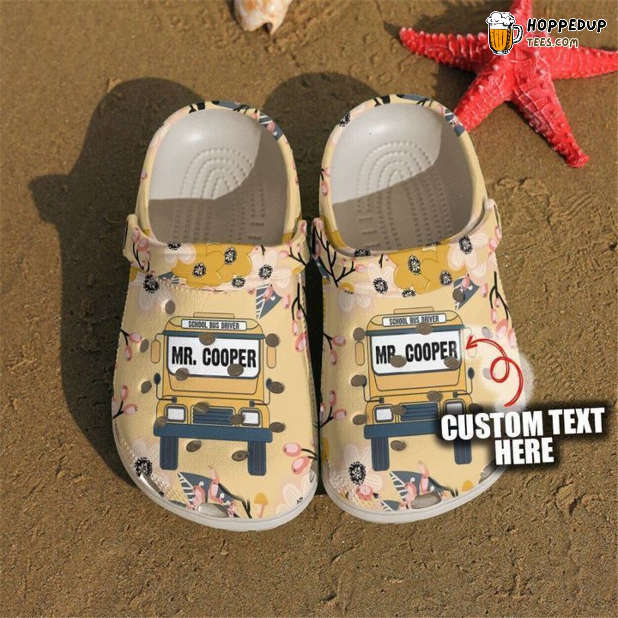Bus Driver Personalized School Front Themed Comfortable Unique Clogs