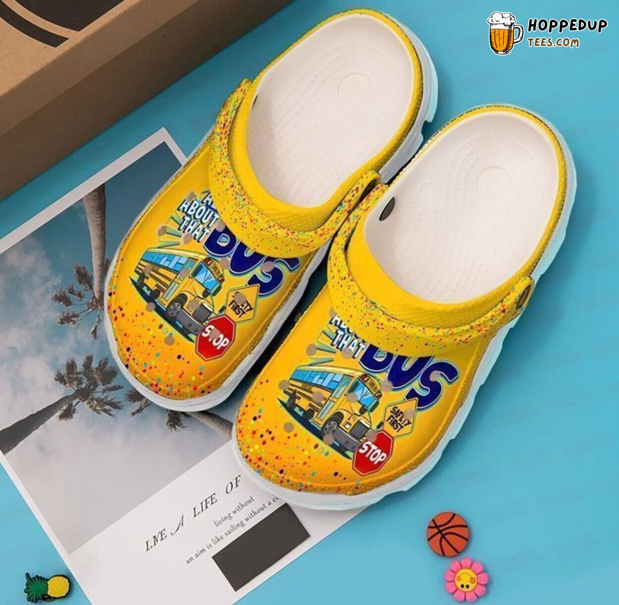 Bus Driver Themed All About Comfortable Stylish Clog Shoes Unique