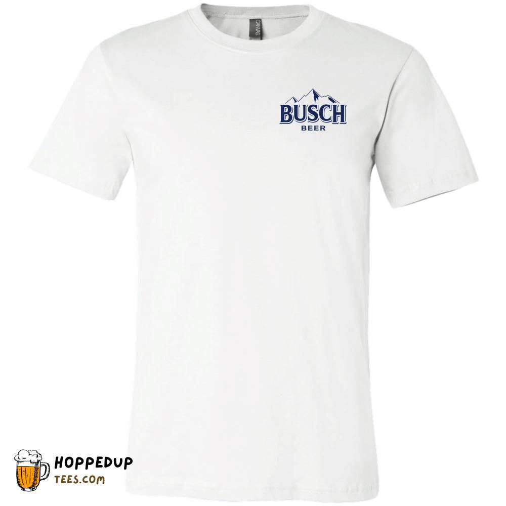 Busch Beer Classic Logo White T-Shirt HU