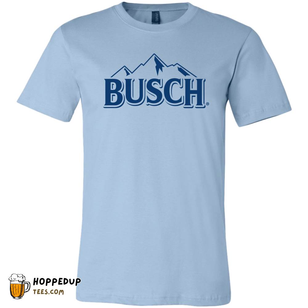 Busch Beer Mountain Logo Light Blue Tee HU