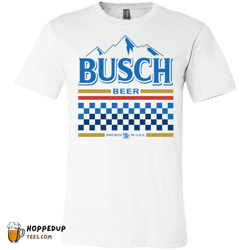 Busch Beer Racing White T-Shirt HU