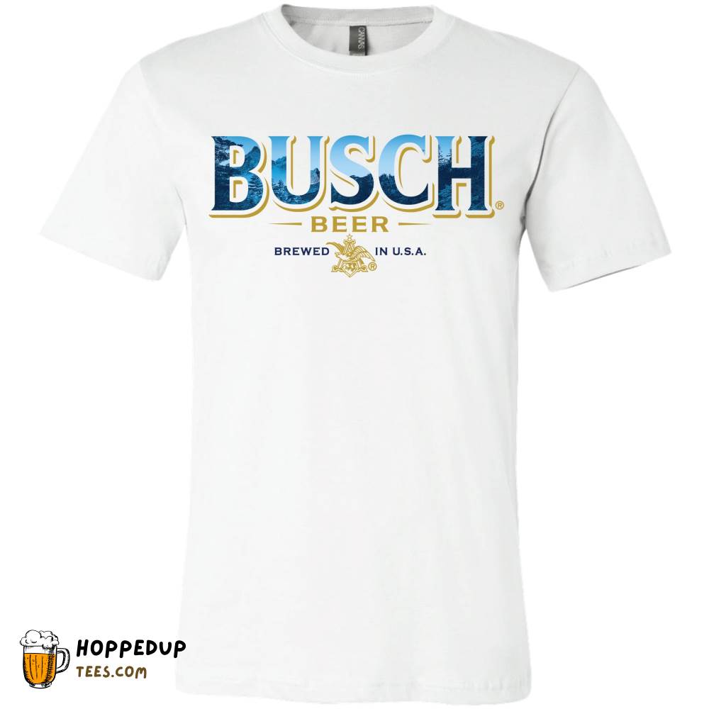 Busch Beer River Mask White Tee HU