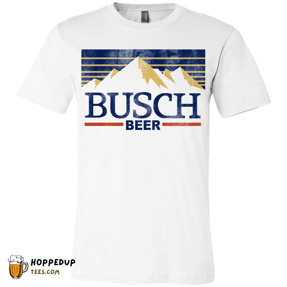 Busch Beer Vintage Mountain Lines Athletic Heather T-Shirt HU