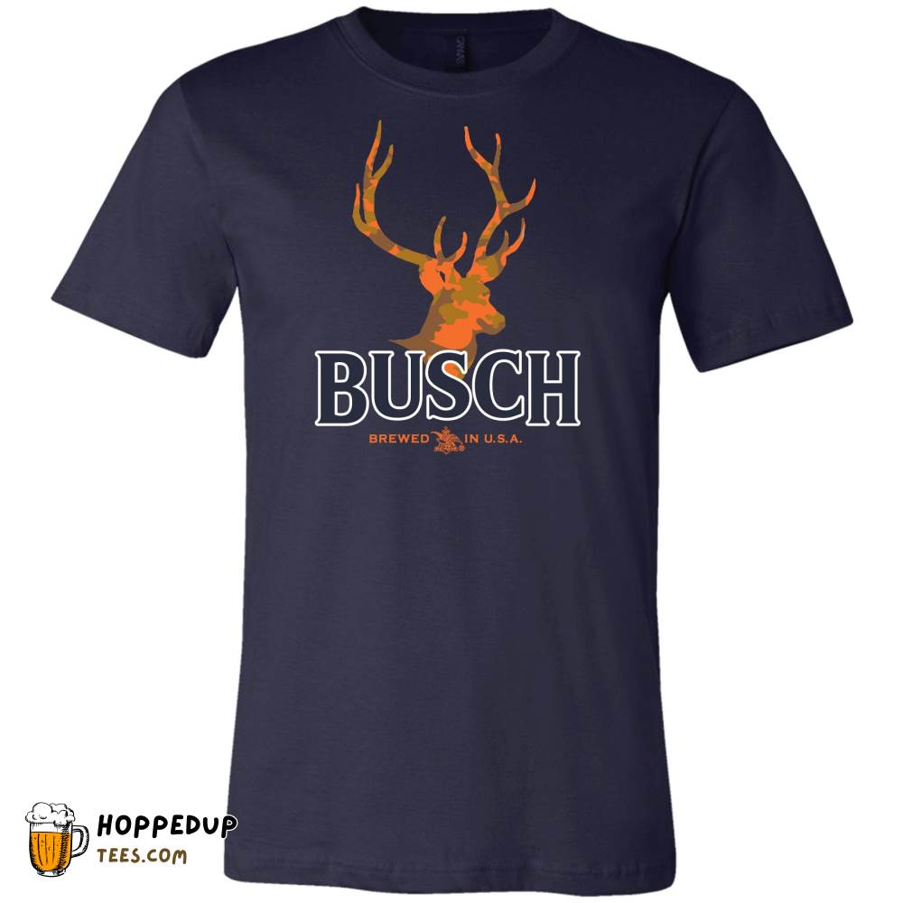 Busch Camo Deer Navy Tee HU