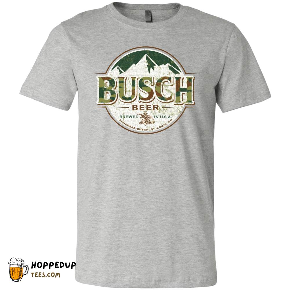 Busch Camo Logo Athletic Heather T-Shirt Unique HU