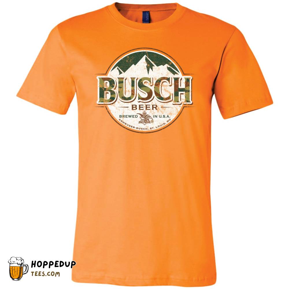Busch Camo Logo Athletic Heather T-Shirt Unique HU