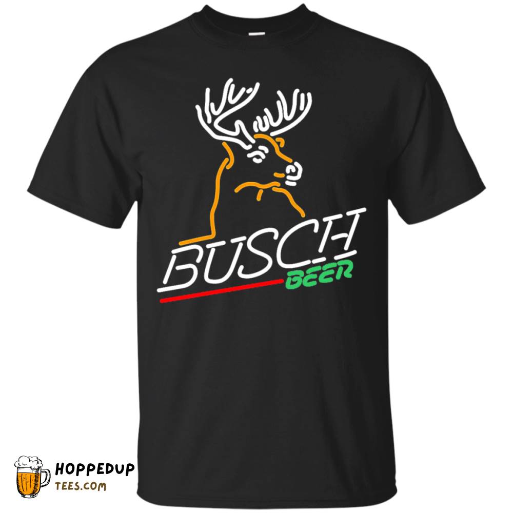 Busch Deer Design Graphic Pattern T-Shirt HU