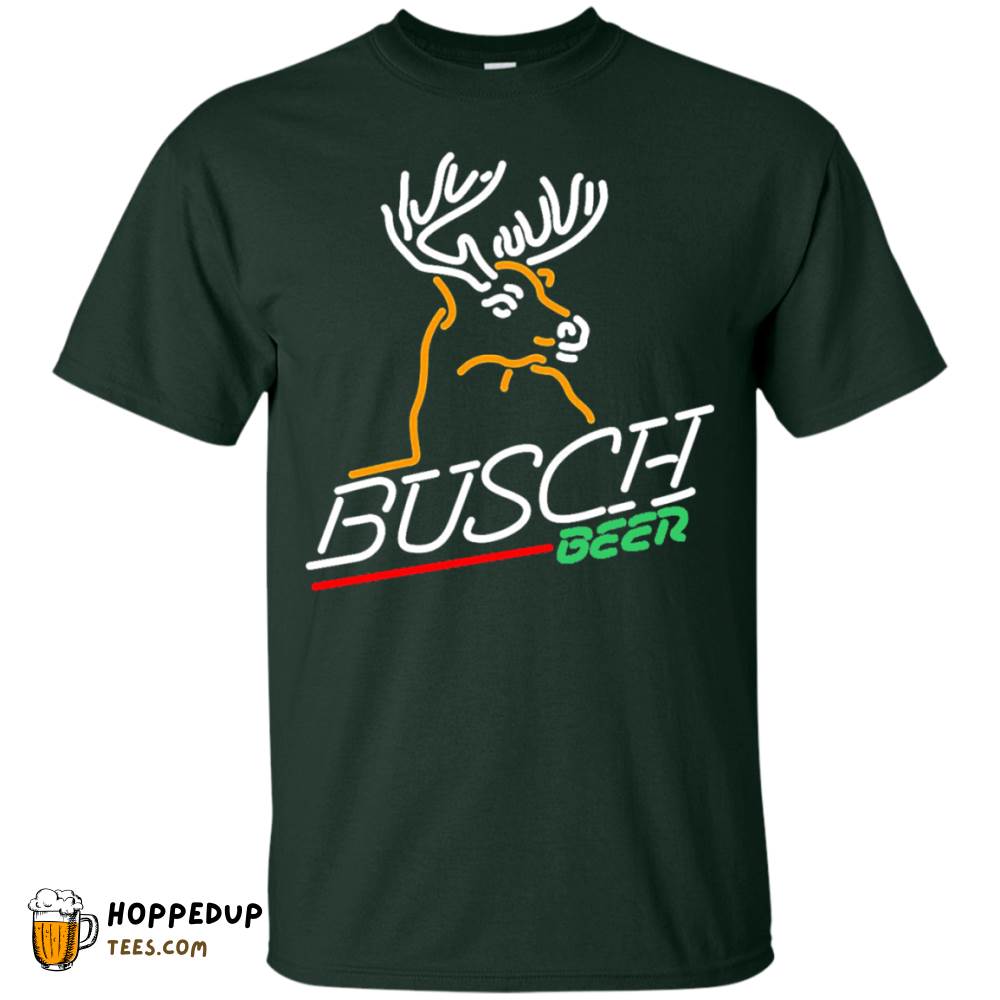 Busch Deer Design Graphic Pattern T-Shirt HU