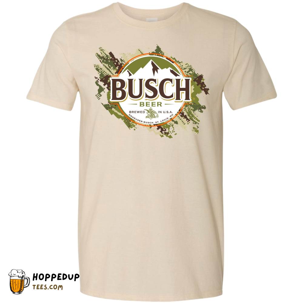 Busch Digital Camo 2021 Natural Tee Trendy Design HU