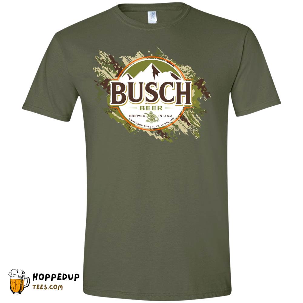 Busch Digital Camo 2021 Natural Tee Trendy Design HU