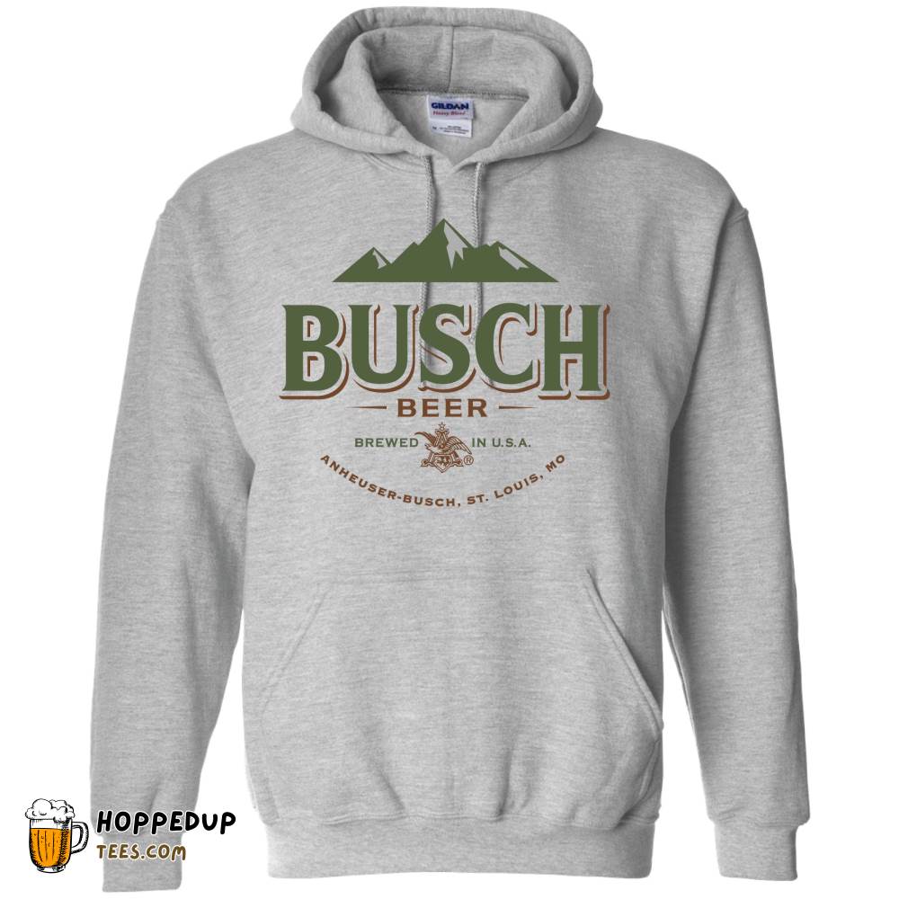 Busch Exploded Logo Navy Hoodie Exclusive Tee HU