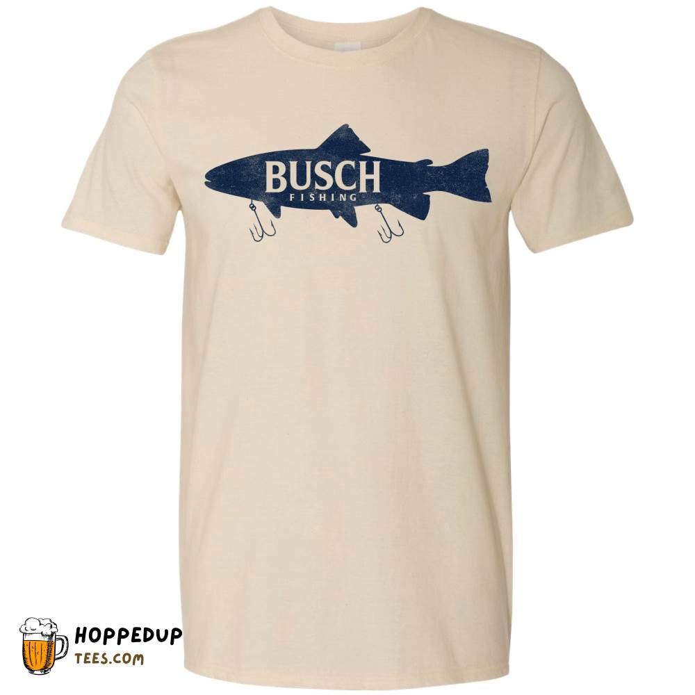 Busch Fishing Lure Military Green T-Shirt Angler HU