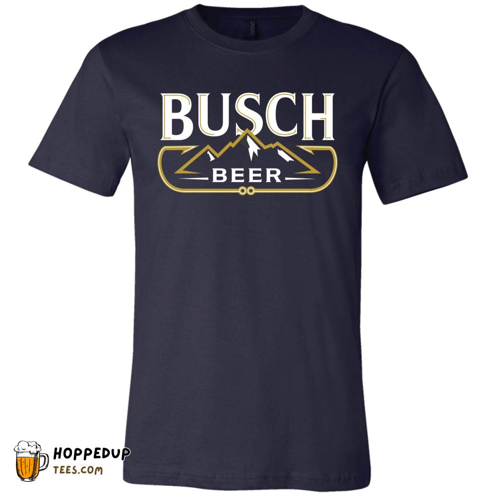 Busch Fishing Navy T-Shirt Fish Enthusiast Style HU