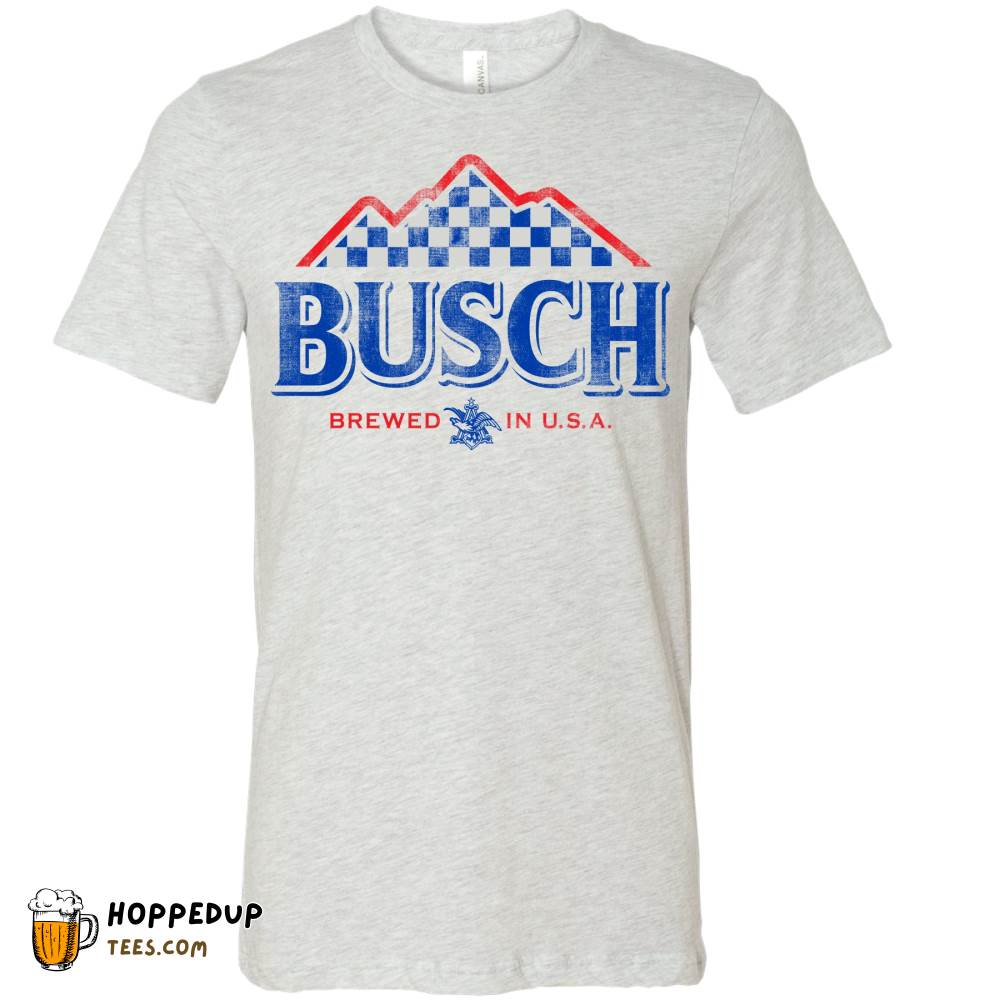 Busch Flag Mountain Racing White T-Shirt Speedy HU
