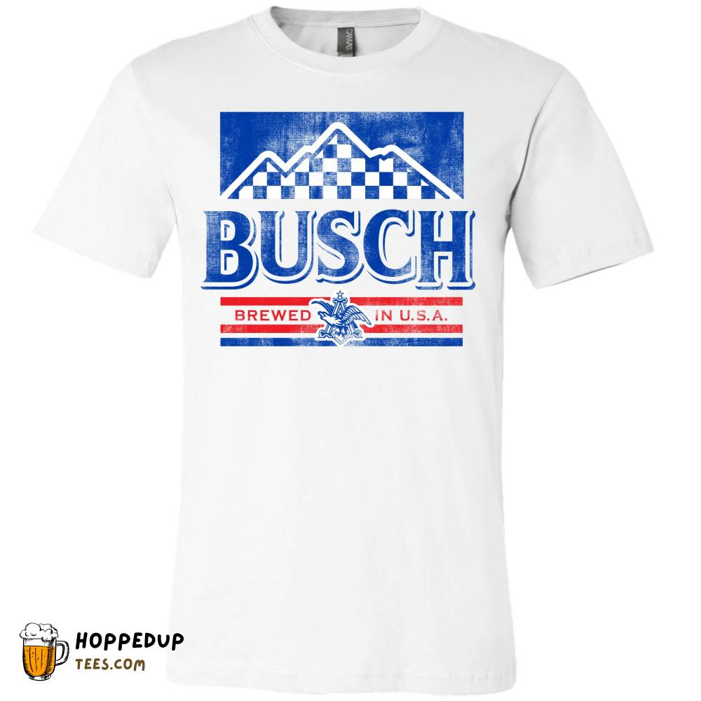 Busch Flag Mountain Square Racing Ash T-Shirt HU