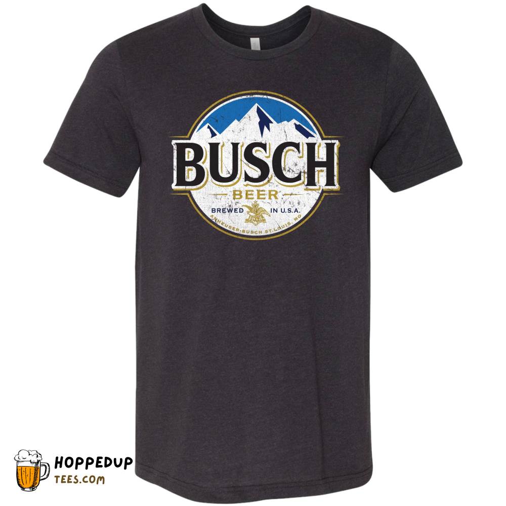 Busch Full Color Black Heather Triblend T-Shirt HU