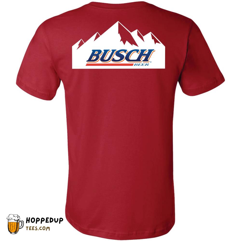 Busch Heritage Logo Red T-Shirt Classic Style HU