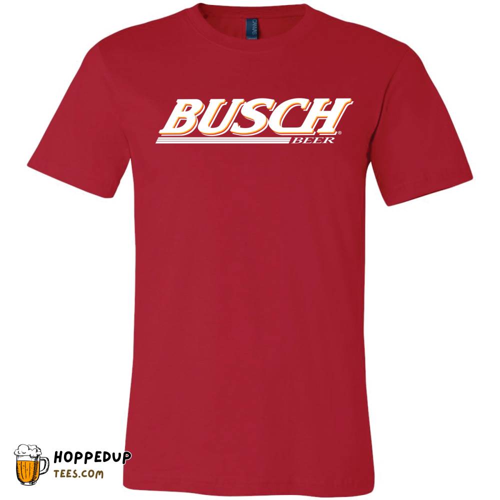 Busch Heritage Logo Red T-Shirt Classic Style HU Busch Heritage Logo Red T-Shirt Classic Style HU