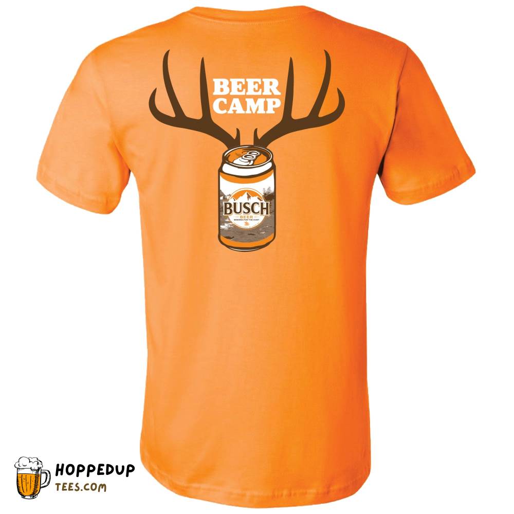 Busch Hunting Beer Camp Orange T-Shirt Adventure HU