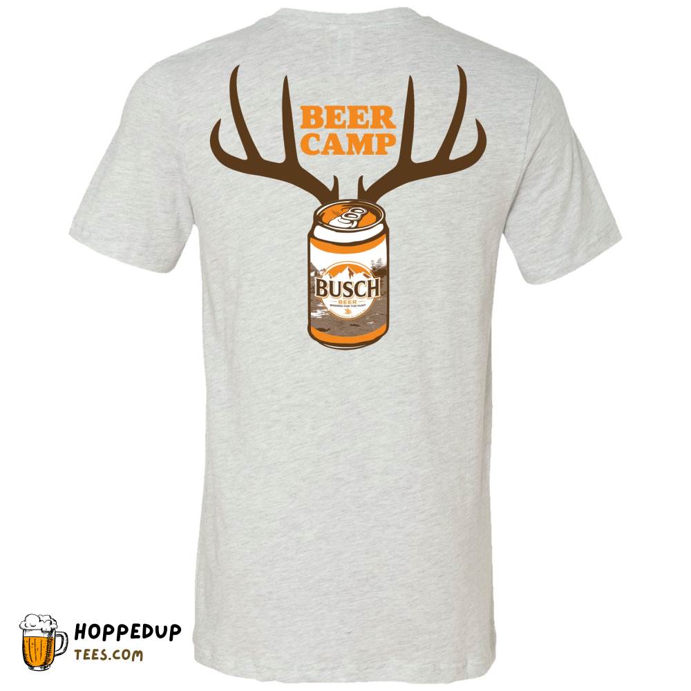 Busch Hunting BeerCamp Ash Grey Outdoor Tee HU Busch Hunting BeerCamp Ash Grey Outdoor Tee HU