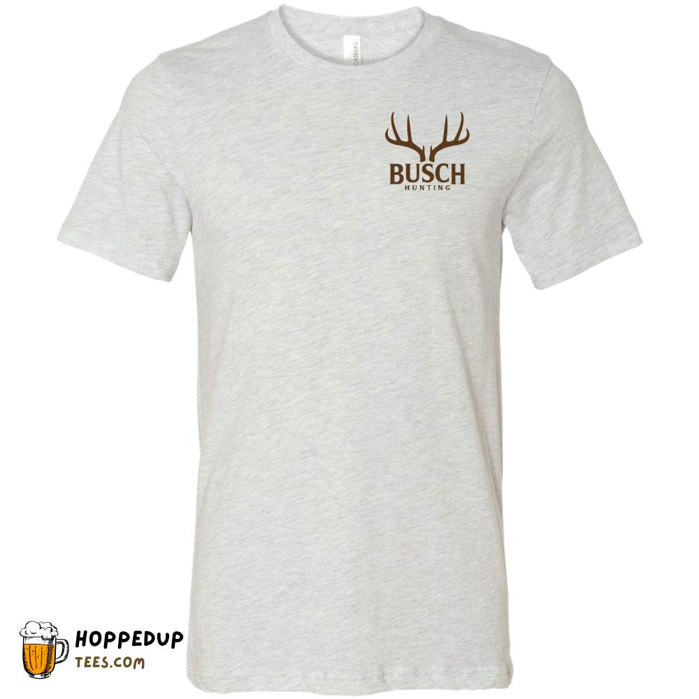 Busch Hunting Deer in Woods Ash Grey Tee HU