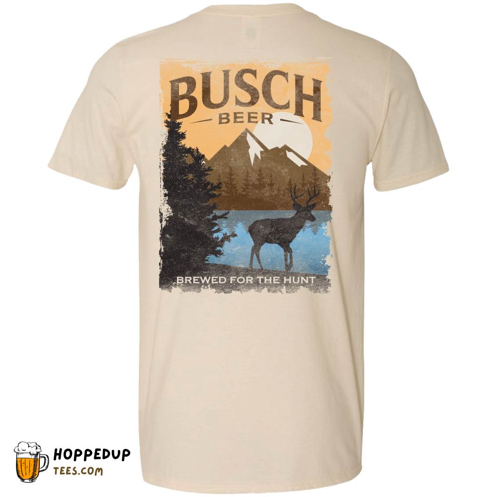 Busch Hunting Forest Scene Natural T-Shirt HU Busch Hunting Forest Scene Natural T-Shirt HU
