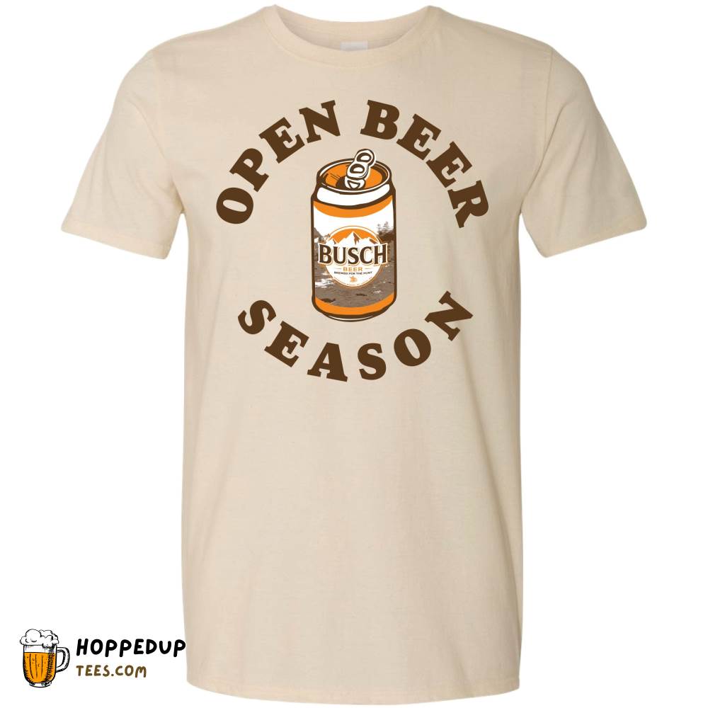 Busch Hunting Open Beer Season Natural Tee HU Busch Hunting Open Beer Season Natural Tee HU