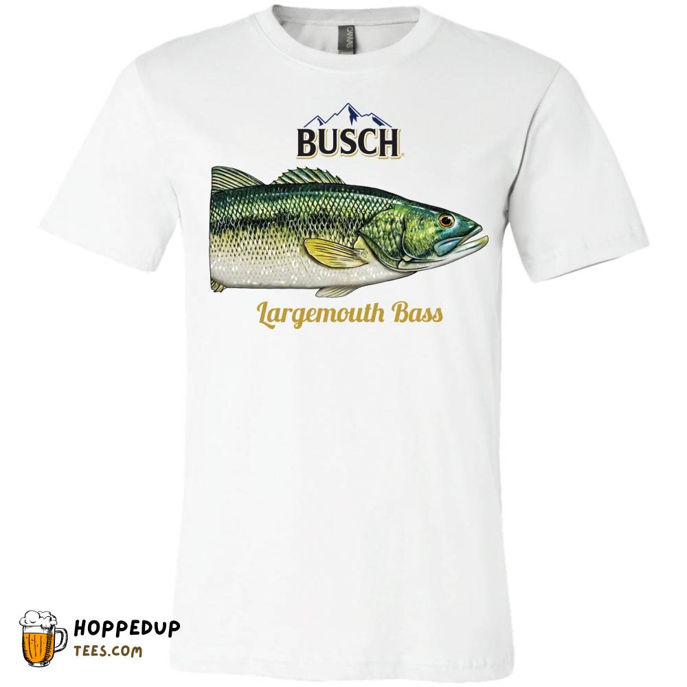 Busch Largemouth Bass Can T-Shirt White HU