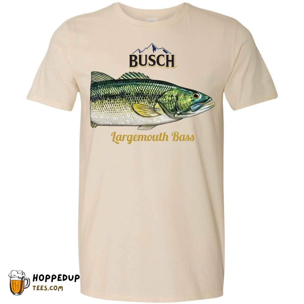 Busch Largemouth Bass Can Tee Natural HU