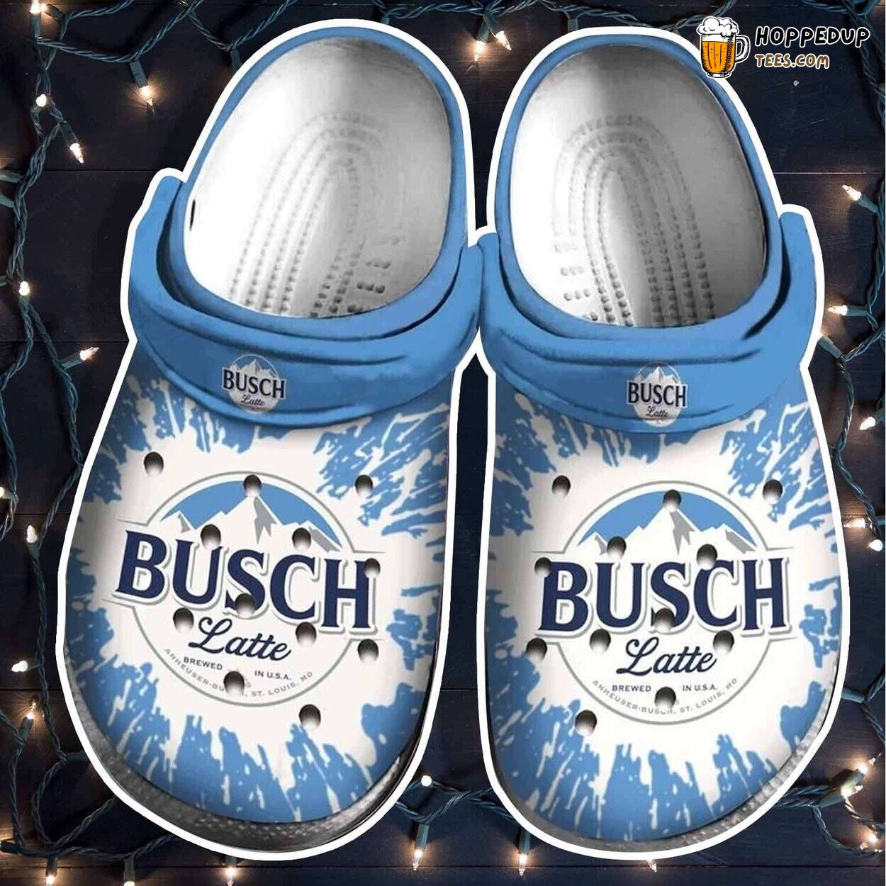Busch Latte Beer Lovers Themed Comfortable Unique Clogs Shoes