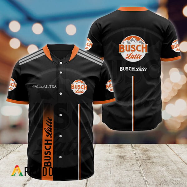 Busch Latte Branded Black Label Baseball Top HU