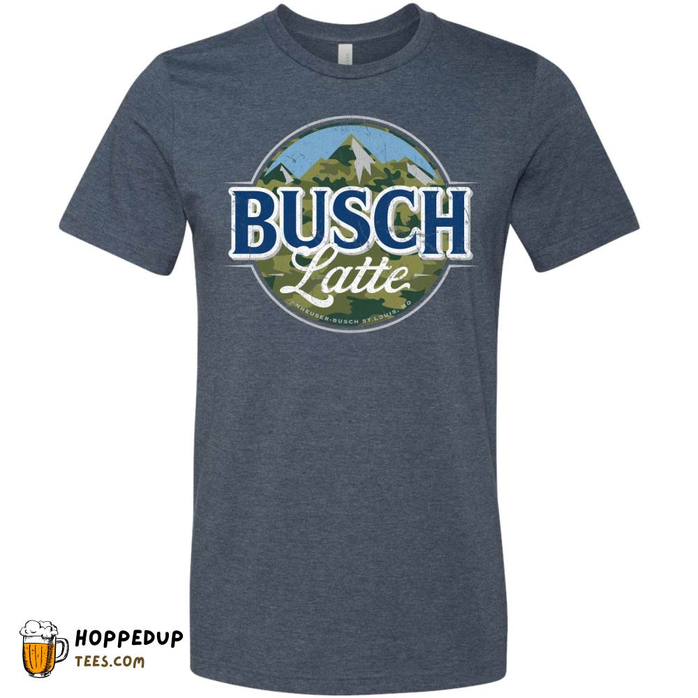 Busch Latte Camo Heather Navy T-Shirt HU Busch Latte Camo Heather Navy T-Shirt HU