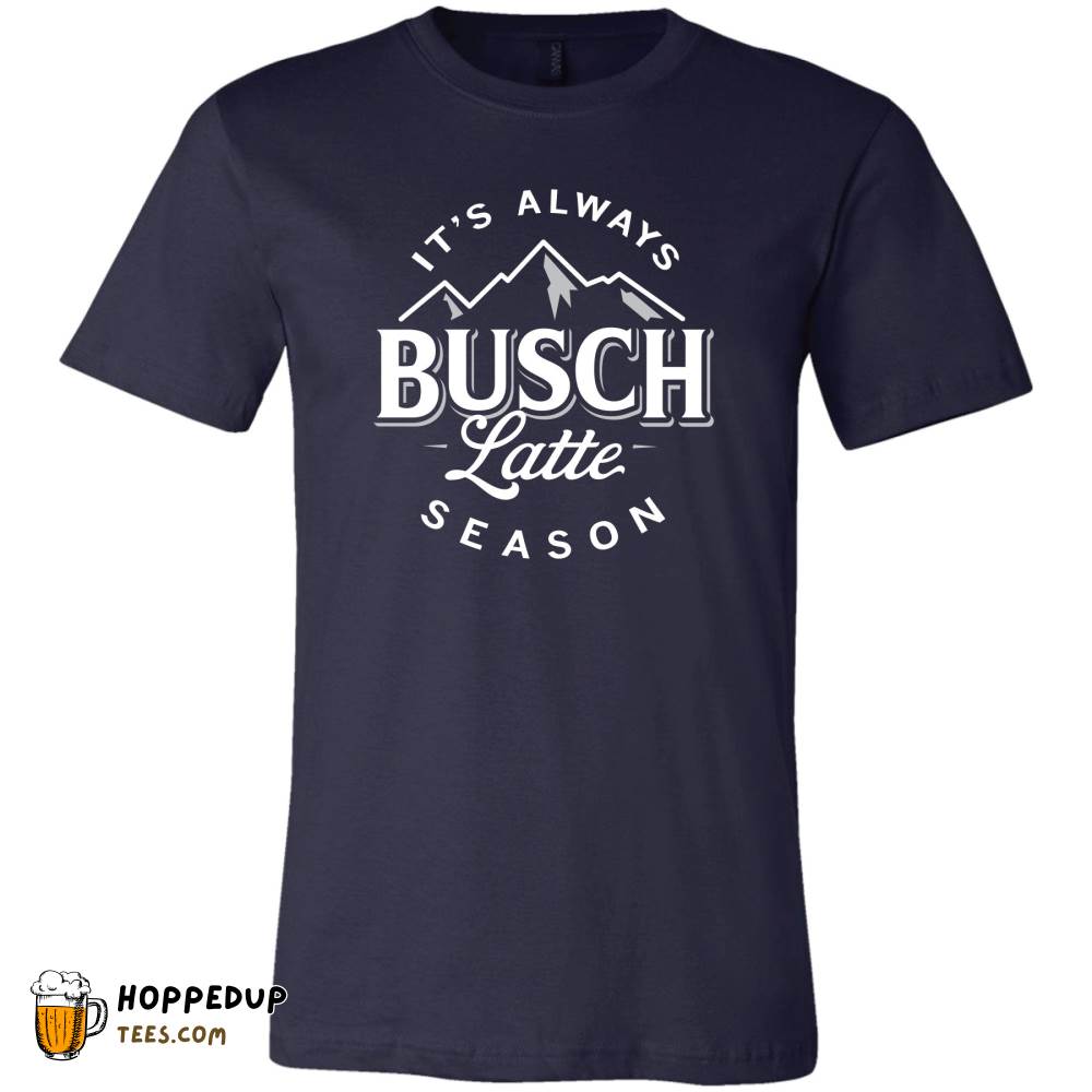Busch Latte Season Heather Navy T-Shirt HU