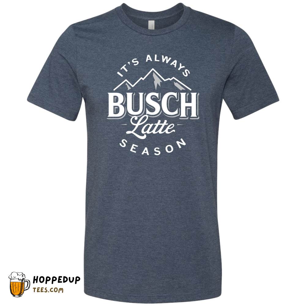 Busch Latte Season Heather Navy T-Shirt HU