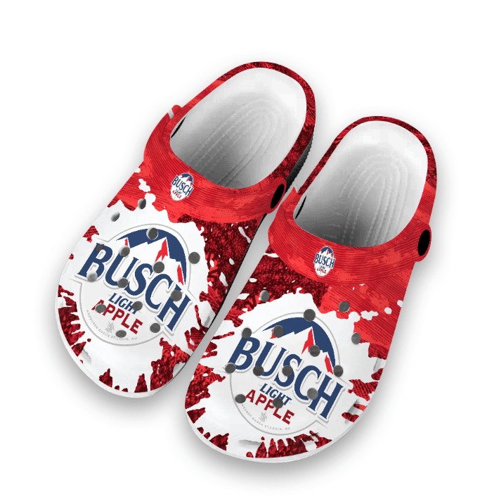 Busch Light Apple Beer Crocband Clog Shoes HU