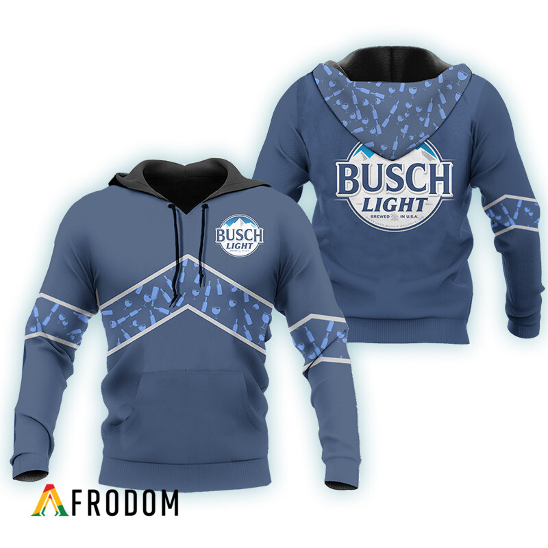 Busch Light Beer Blue Wine Pattern Hoodie HU Busch Light Beer Blue Wine Pattern Hoodie HU