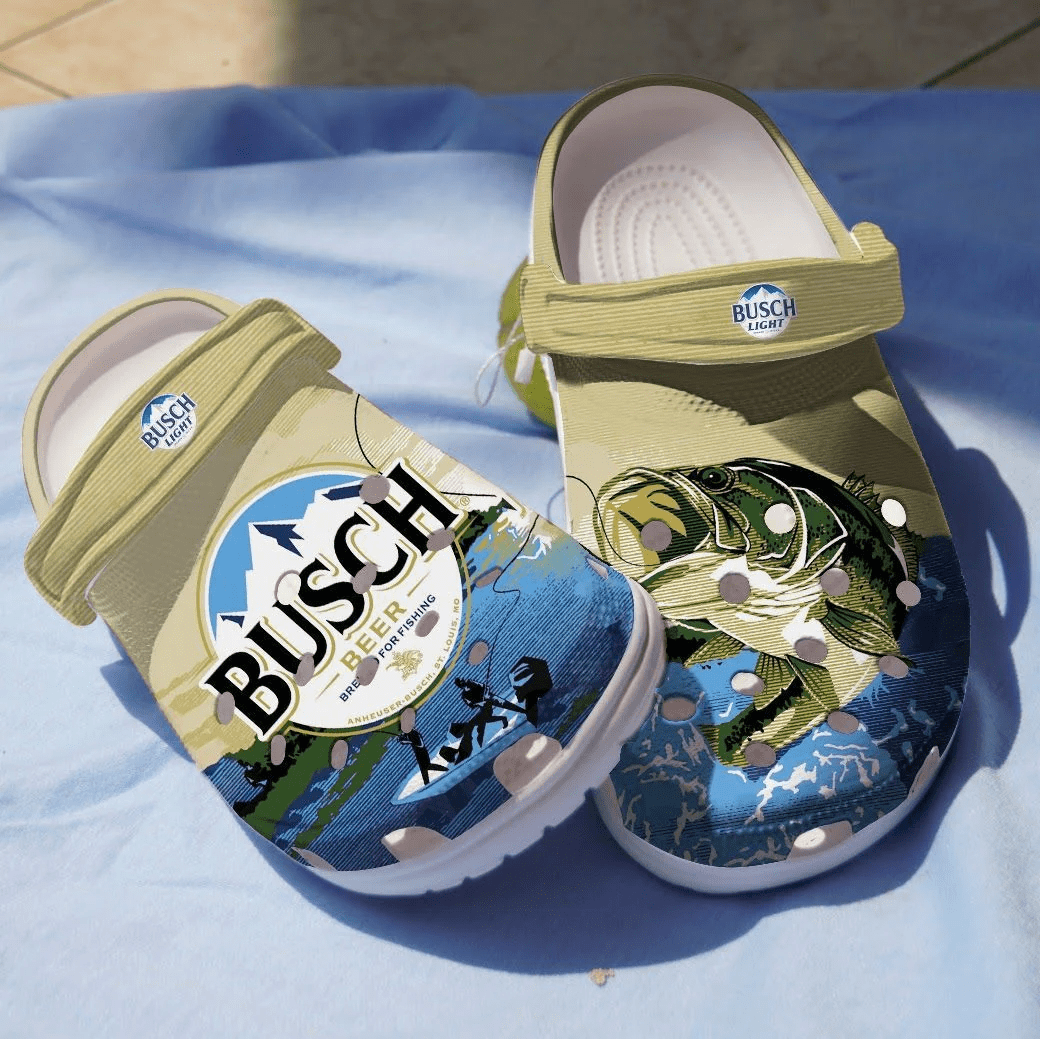 Busch Light Beer Comfortable Crocband Crocs Clogs Shoes HU