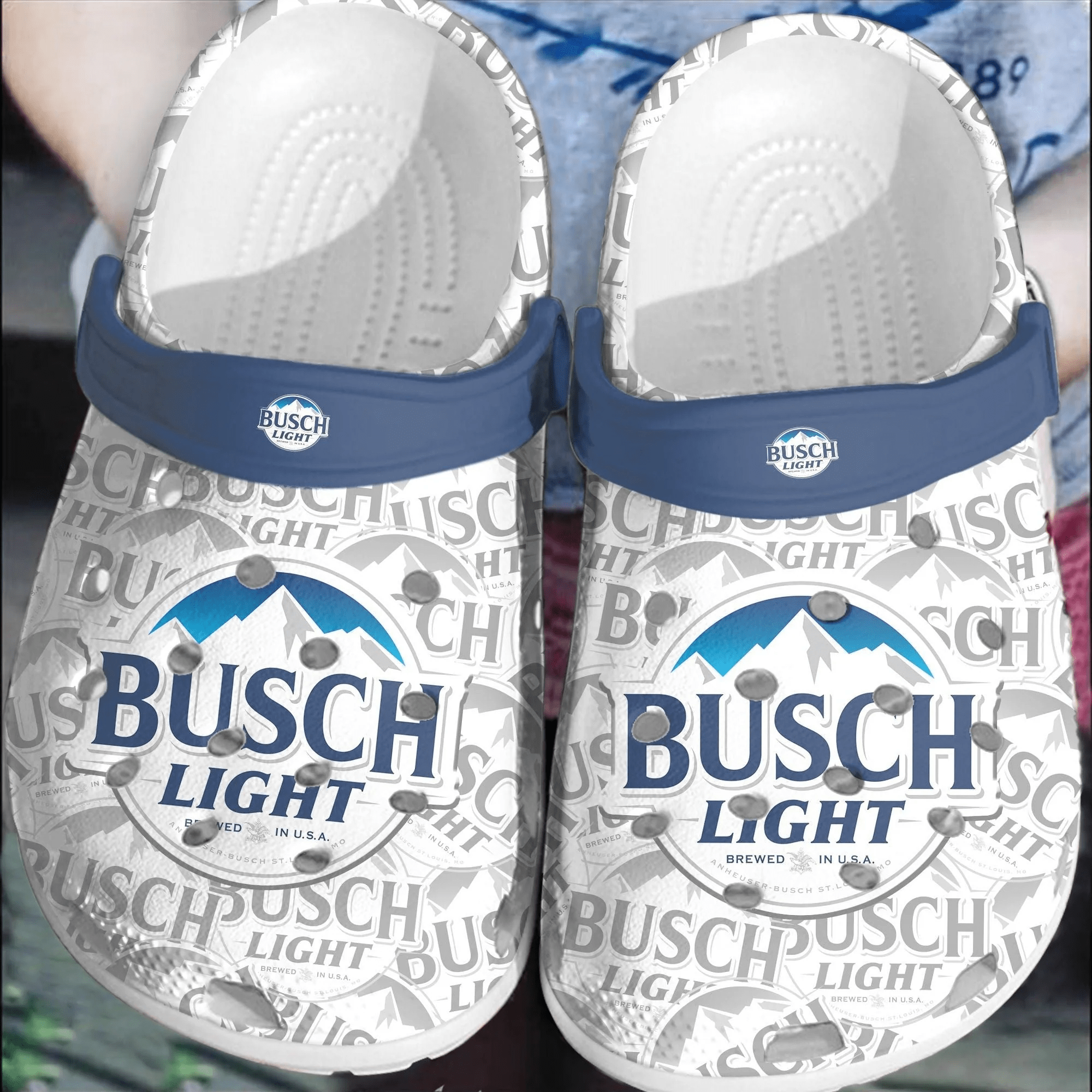 Busch Light Beer Comfortable Crocs Crocband Clogs Shoes HU