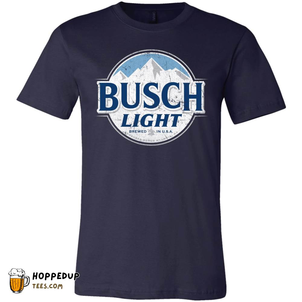 Busch Light Beer Full Color Athletic Heather T-Shirt HU