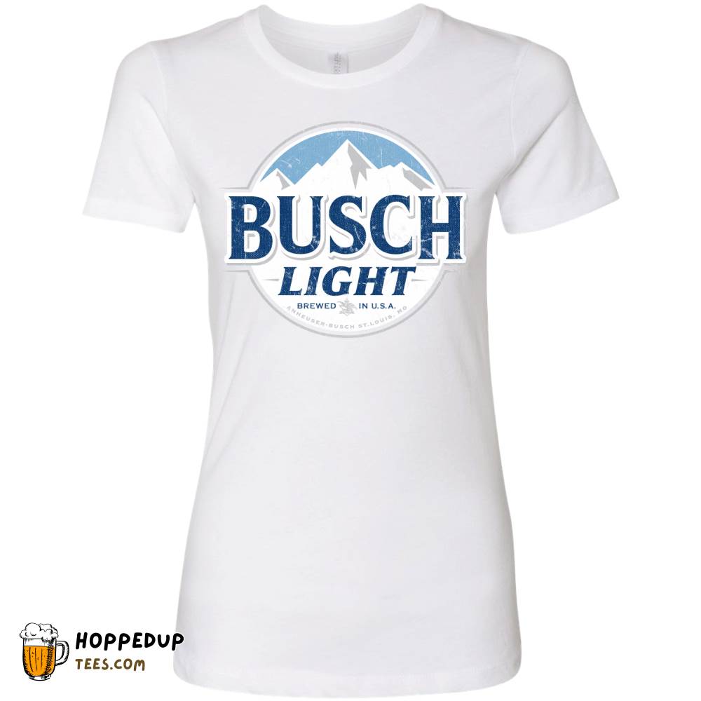 Busch Light Beer Full Color Midnight Navy Tee HU
